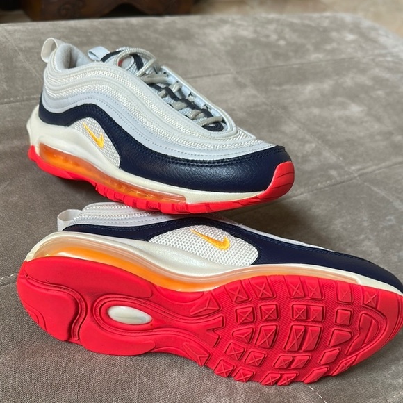 Nike Air Max 97 White Navy Pink - Picture 6 of 14